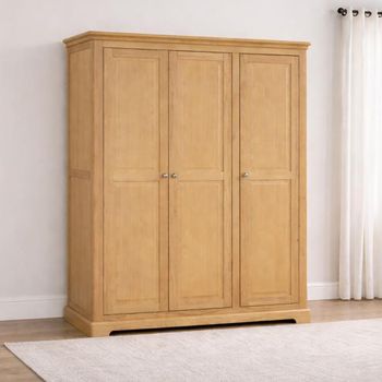 Cromwell Oak 3 Door Wardrobe