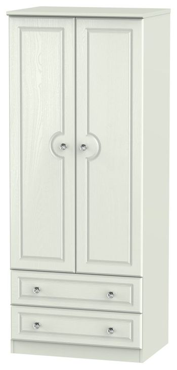 Crystal Double Cashmere 2 Door 2 Drawer Wardrobe