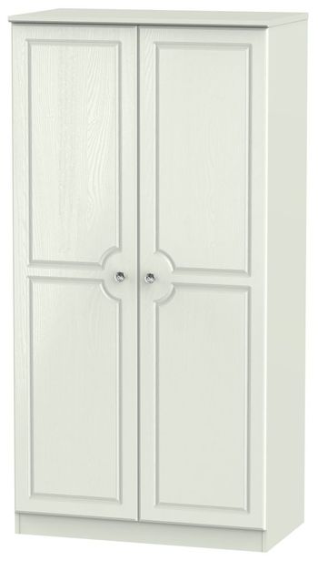 Crystal Plain Cashmere H 182.5cm 2 Door Wardrobe