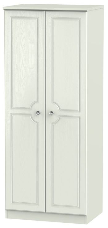Crystal Plain Cashmere 2 Door Wardrobe