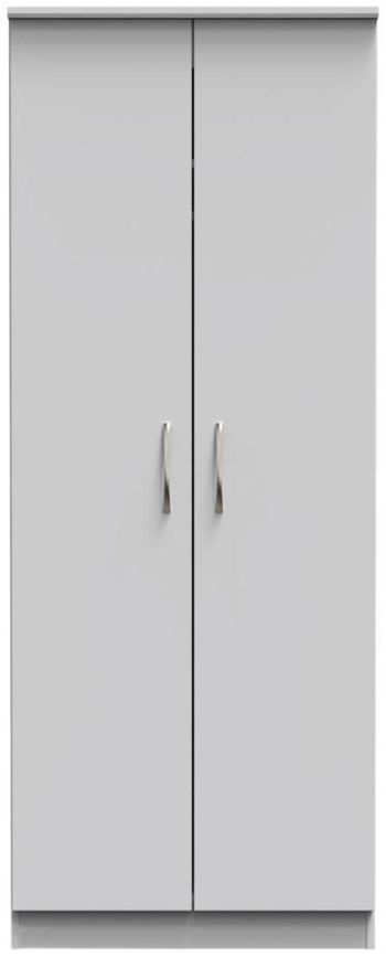 Eve Grey 2 Door Tall Wardrobe