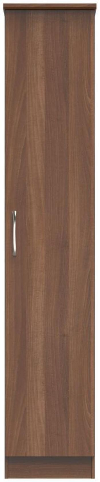 Eve 1 Door Single Walnut Wardrobe