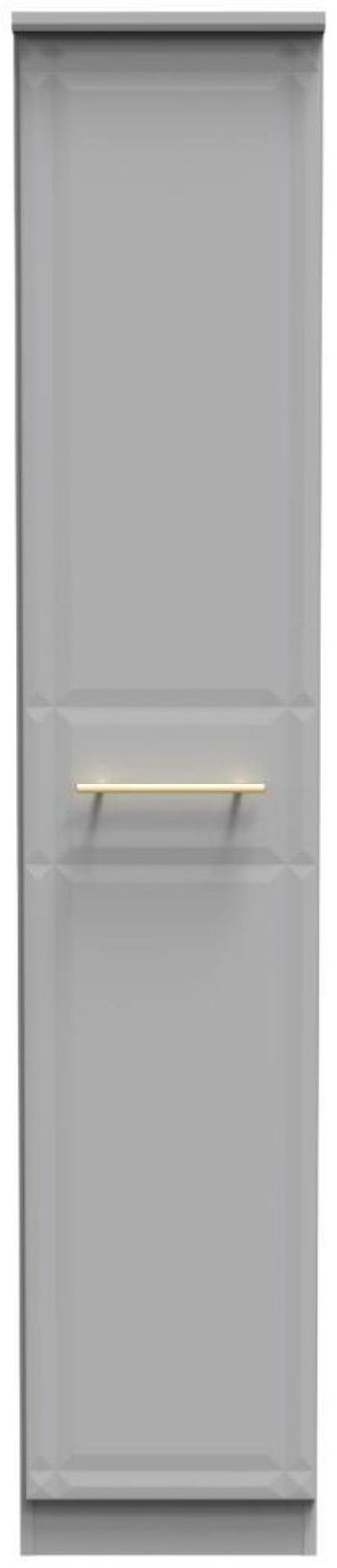 Faye Grey 1 Door Single Wardrobe