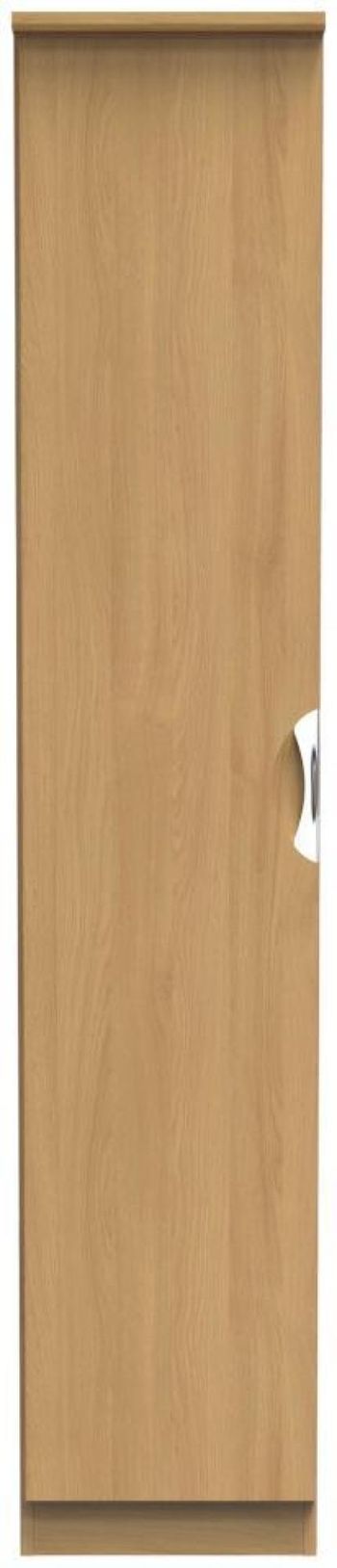 Flora Oak 1 Door Single Wardrobe