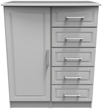 Gina Grey 1 Door Midi Wardrobe