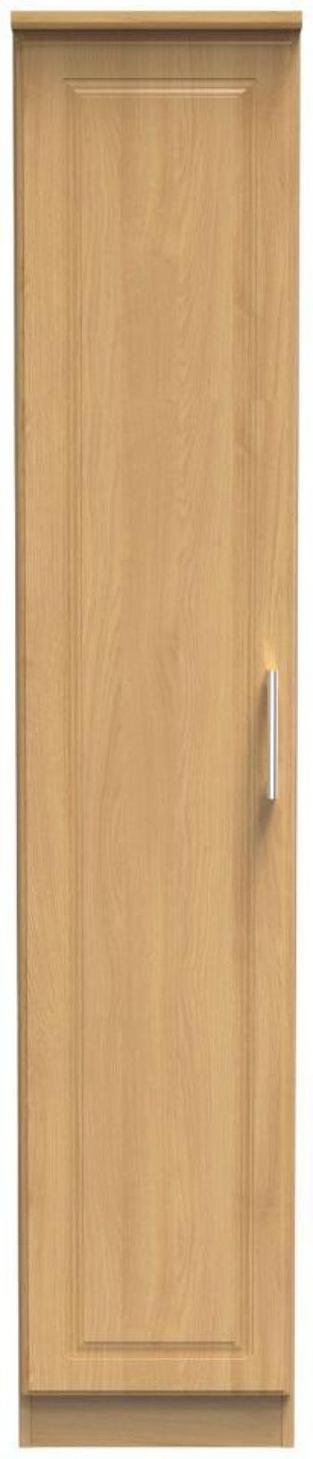 Gina Oak 1 Door Single Wardrobe