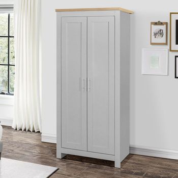 Highgate Grey Painted 2 Door Wardrobe