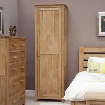 Opus Oak 1 Door Wardrobe