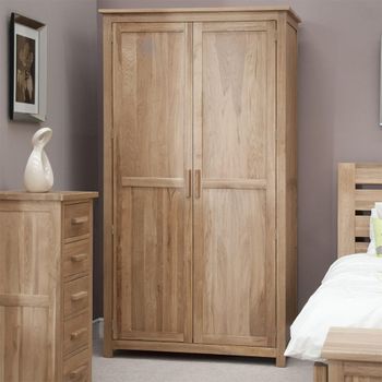 Opus Oak 2 Door Wardrobe