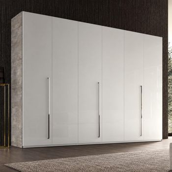 Modern Treviso Grey 6 Door Wardrobe