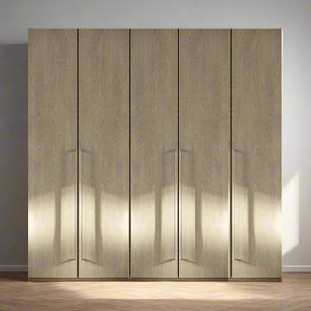 Denali Italian Sand Birch 5 Door Wardrobe