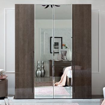 Elite Italian Silver Birch Wardrobe