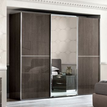 Platinum Italian Mirror Sliding Wardrobe