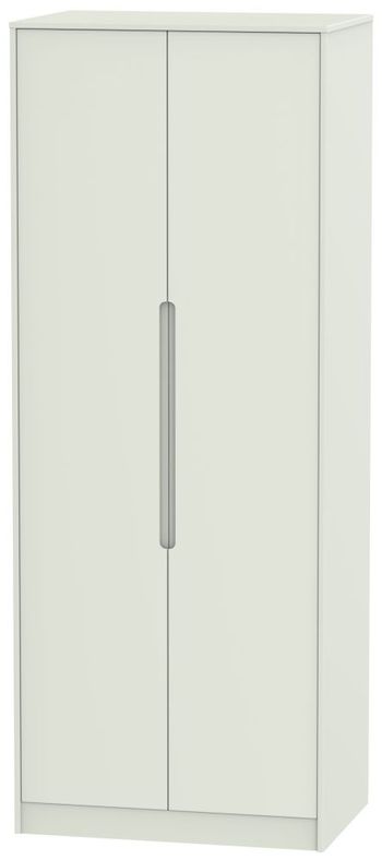 Monaco Cashmere Matt 2 Door Tall Plain Wardrobe
