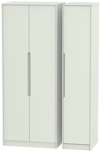 Monaco Cashmere Matt 3 Door Tall Triple Wardrobe