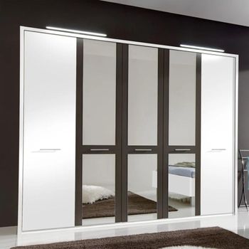 Portland Crystal Mirror Front Wardrobe - Sizes Available