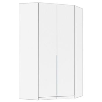 Alabama Alpine White 117cm 2 Door Corner Wardrobe