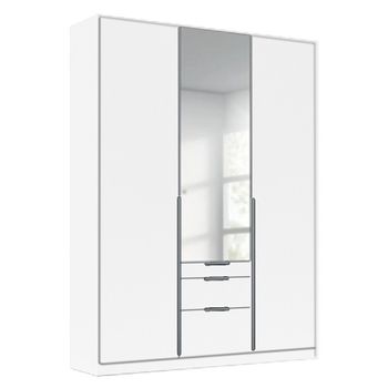 Alabama Alpine White 136cm 3 Door Combi Wardrobe