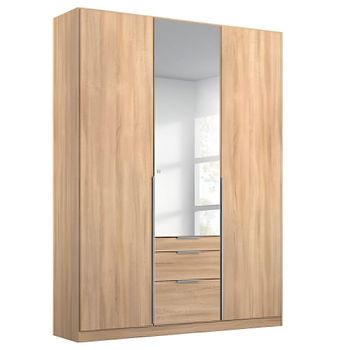 Alabama Sonoma Oak 136cm 3 Door Combi Wardrobe