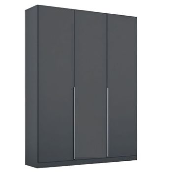 Alabama Metallic Dark Grey 136cm 3 Door Wardrobe