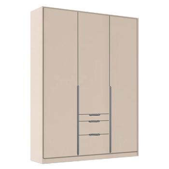 Alabama Champagne 136cm 3 Door Drawer Wardrobe