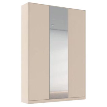Alabama Champagne 136cm 3 Door Mirror Wardrobe