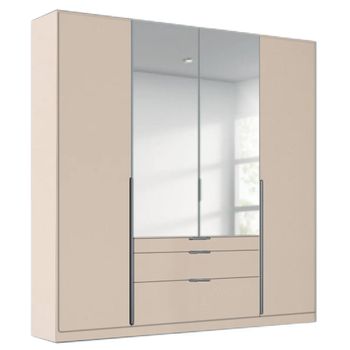 Alabama Champagne 181cm 4 Door Combi Wardrobe