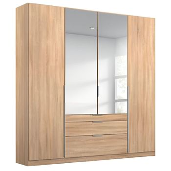 Alabama Sonoma Oak 181cm 4 Door Combi Wardrobe