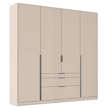 Alabama Champagne 181cm 4 Door Drawer Wardrobe
