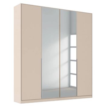 Alabama Champagne 181cm 4 Door Mirror Wardrobe