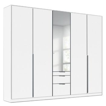 Alabama Alpine White 226cm 5 Door Combi Wardrobe