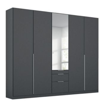 Alabama Metallic Dark Grey 226cm 5 Door Combi Wardrobe