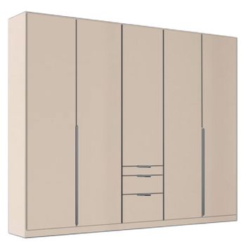 Alabama Champagne 226cm 5 Door Drawer Wardrobe