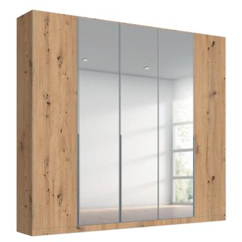 Alabama Artisan Oak 226cm 5 Door Mirror Wardrobe