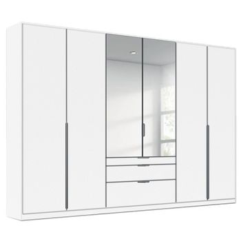 Alabama Alpine White 271cm 6 Door Combi Wardrobe