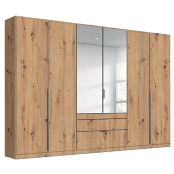 Alabama Artisan Oak 271cm 6 Door Combi Wardrobe