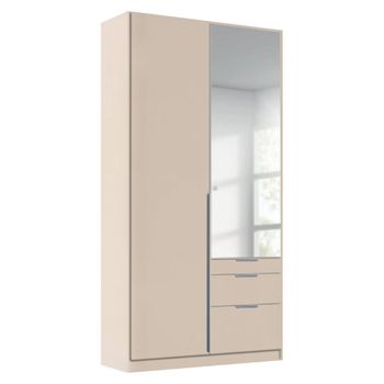 Alabama Champagne 91cm 2 Door Combi Wardrobe