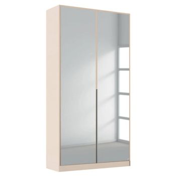 Alabama Champagne Mirrored 91cm 2 Door Wardrobe