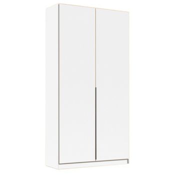 Alabama Alpine White 91cm 2 Door Wardrobe