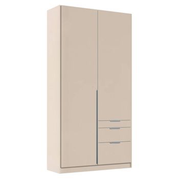 Alabama Champagne 91cm 2 Door 3 Drawer Wardrobe