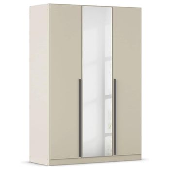 Alba Champagne 136cm 3 Door Mirror Wardrobe