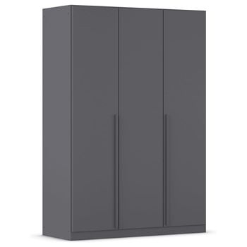 Alba Metallic Grey 136cm 3 Door Wardrobe