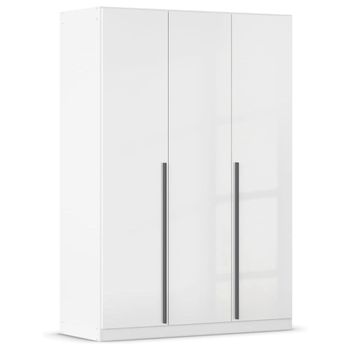 Alba White Gloss 136cm 3 Door Wardrobe