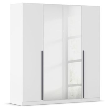 Alba Alpine White 181cm 4 Door Mirror Wardrobe