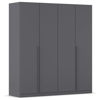Alba Metallic Grey 181cm 4 Door Wardrobe