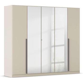Alba Champagne 226cm 5 Door Mirror Wardrobe