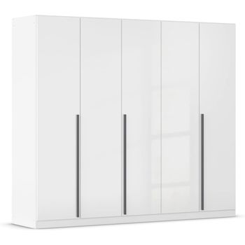Alba White Gloss 226cm 5 Door Wardrobe