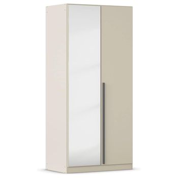 Alba Champagne 91cm 2 Door Mirror Wardrobe