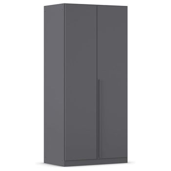 Alba Metallic Grey 91cm 2 Door Wardrobe