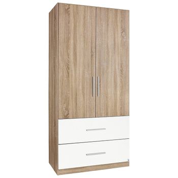 Alvor Sonoma Oak and Alpine White 91cm 2 Door Wardrobe